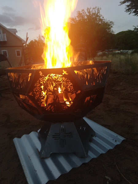 TEMPORARILY UNAVAILABLE - Puro Nuevo Hexagonal Fire Pit - Available for Pick Up Only (Shipping unavailable)